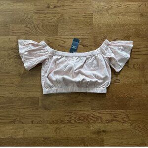 Abercrombie & Fitch Pink Off-Shoulder Top